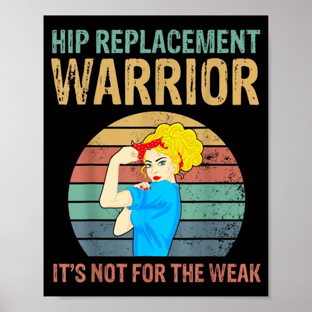 Funny Hip Replacement Warrior New Prosthetic Women Poster (Framsidan)