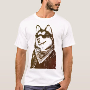 Funny Hip-Skutt Malamute Street Stil T Shirt