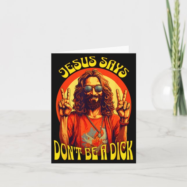 Funny Hipe Jesus Don't Be A  Kort (Framsida)