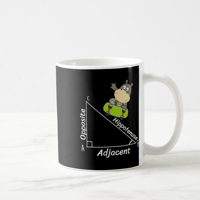 Funny Hipo Skater Geometry Hypotenuse Math Boy Gir Kaffemugg (Höger)