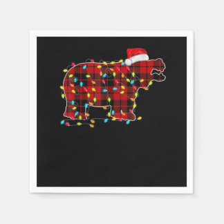Funny Hippo-julljusmatchningsfamilj Pappersservett