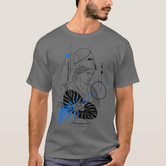 Funny Hipster Grekiska guddess Athena Roman God Mi T Shirt