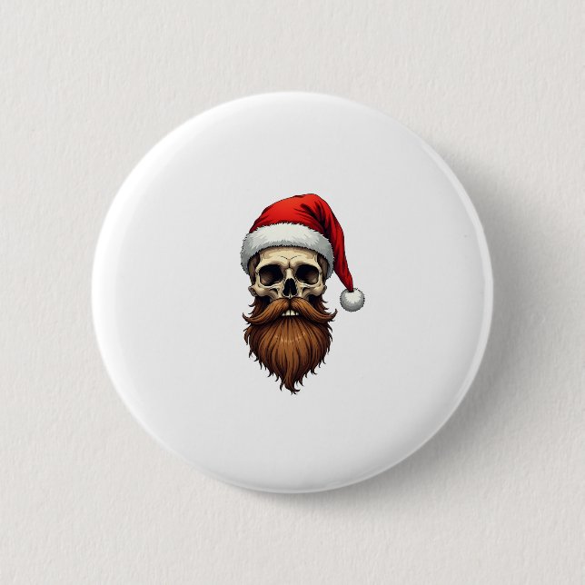 Funny Hipster Santa Skull Face With Hat Beard Chri Knapp (Framsida)