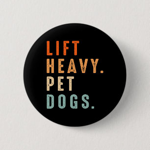 Funny Hiss Heavy Pet Hundar Gym Fitness Weight Lif Knapp