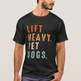 Funny Hiss Heavy Pet Hundar Gym Fitness Weight Lif T Shirt