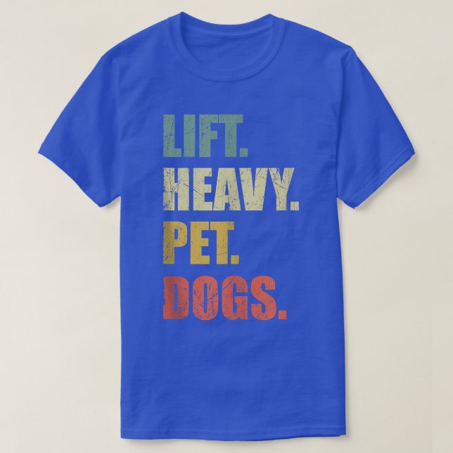 Funny Hiss Heavy Pet Hundar Gym Fitness Weight Lif T Shirt (Design framsida)