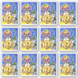 FUNNY HISS N'FITZ HALLOWEEN CATS BUS ELLER GODIS KLISTERMÄRKEN