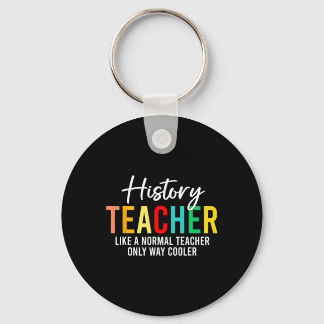Funny History Teacher Definition Back To School Te Nyckelring (Framsida)