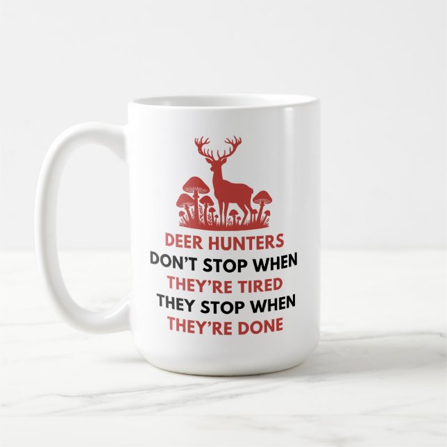 Funny Hjort Hunter Quote | Hjort Hunting Gift Kaffemugg (Vänster)