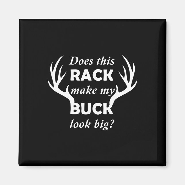 Funny Hjort Hunter Rack Big Buck Magnet (Framsidan)