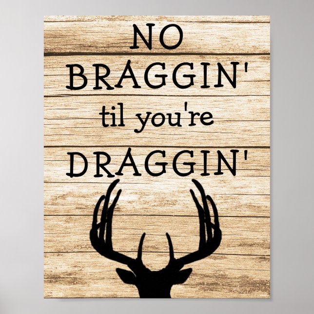 Funny Hjort Hunting Poster (Framsidan)