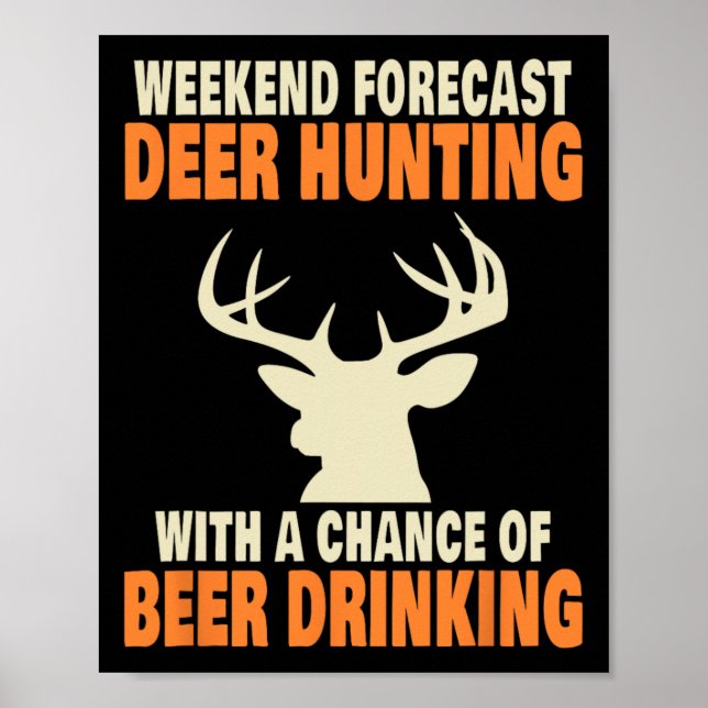 Funny Hjort Hunting Poster (Framsidan)