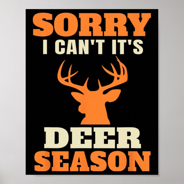 Funny Hjort Hunting Sayed Joke Poster (Framsidan)