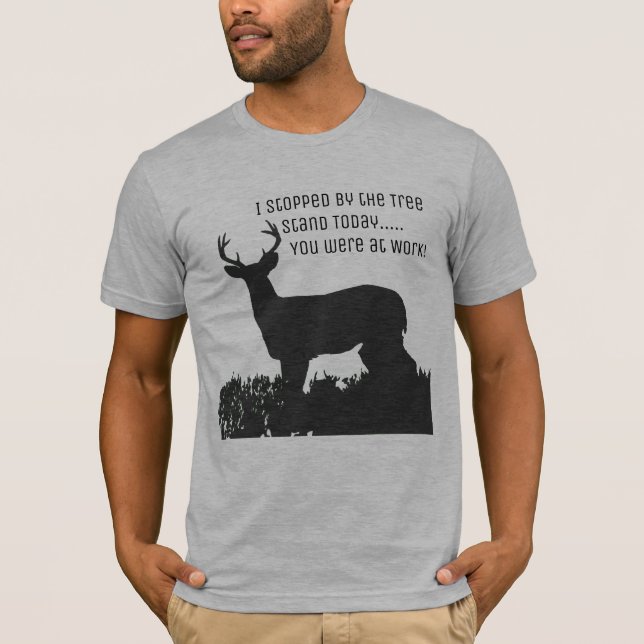 Funny Hjort Hunting Träd Stat Shirt Tröja (Framsida)