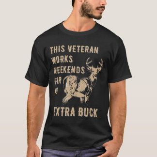 Funny Hjort Hunting Veteran Distress Hunter Gift T Shirt