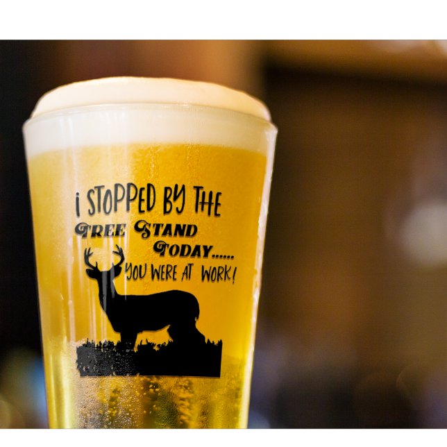 Funny Hjort Hunting Whitetail Buck Sports Quote Glaskopp (Skapare uppladdad)