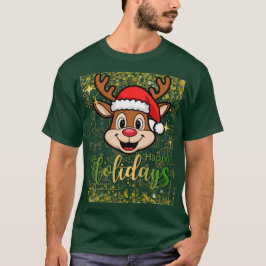 Funny Hjort Wishing Glad helg T Shirt