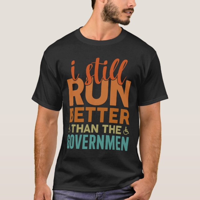 Funny Hjulstolsapa Handicap T Shirt (Framsida)