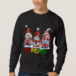 Funny Ho-Ho Gnomes God jul Family Matching Lång Ärmad Tröja
