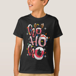 Funny Ho-Ho-Ho Candy Ljus Santa Hat Gi T Shirt