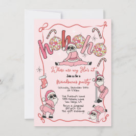 Funny Ho Ho Ho Hos Friendsmas Vuxen jul Party Inbjudningar