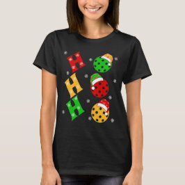 Funny Ho Ho Ho Pickleball jul T Shirt
