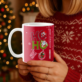 Funny HO HO HO Retro-Helgdag jul Kaffemugg