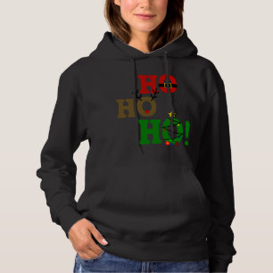 Funny Ho Ho Ho Santa Belly Reindeer Julgran T Shirt
