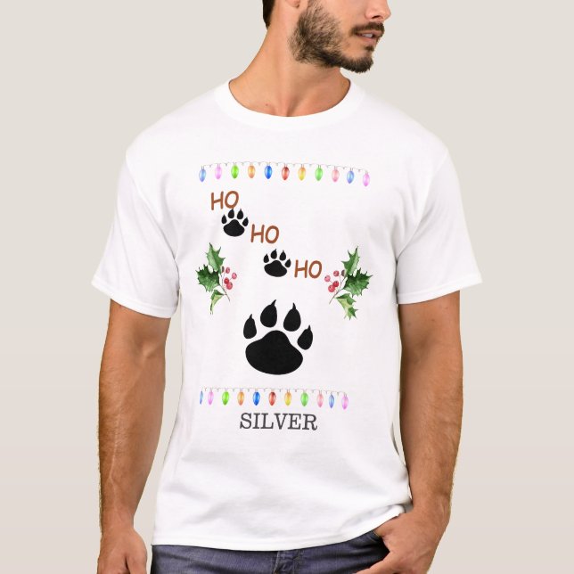 Funny HO HO HO TASS-julfamiljen T Shirt (Framsida)