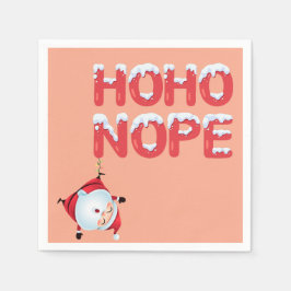 Funny Ho Ho Nope Christmas Pappersservett