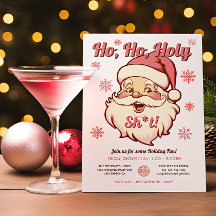 Funny Ho Ho Retro Santa Party