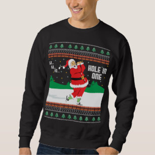 Funny Ho Ho Ugly Santa Golf Julsötare J Lång Ärmad Tröja