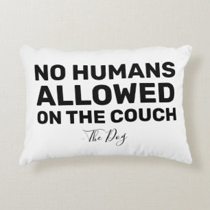 Funny Ho Humans Hund Couch Prydnadskudde