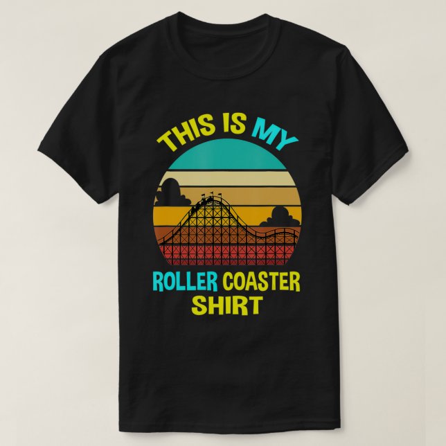 Funny Hobby My Roller Underlägg Gifts Rollercoaste T Shirt (Design framsida)