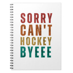 Funny Hockey Anteckningsbok
