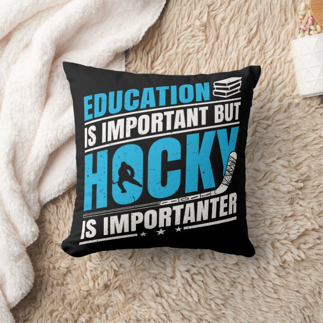 Funny Hockey är Importanter Kudde (Filt)