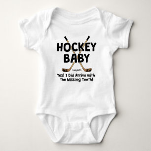 Funny Hockey Baby Saksing Teeth Infant Tröja
