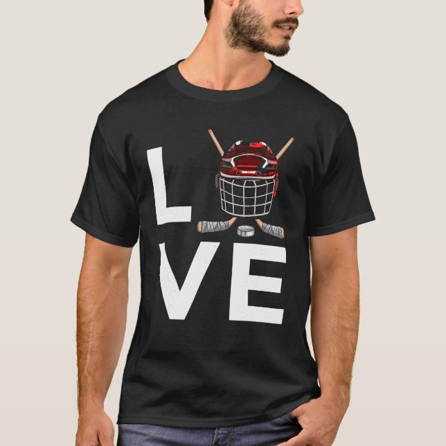 Funny Hockey Design För barn Manar Women Ice Hocke T Shirt (Framsida)