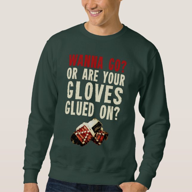 Funny Hockey Enforcer Goon Sweatshirt (Framsida)