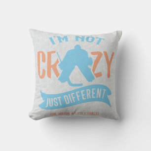 Funny Hockey Goalie - eget namn och nummer Kudde