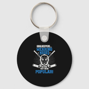 Funny Hockey Goalie Mask Pun Ice Hockey Nyckelring