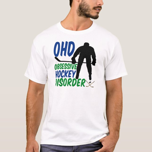 Funny Hockey Goalie Tee Shirt (Framsida)