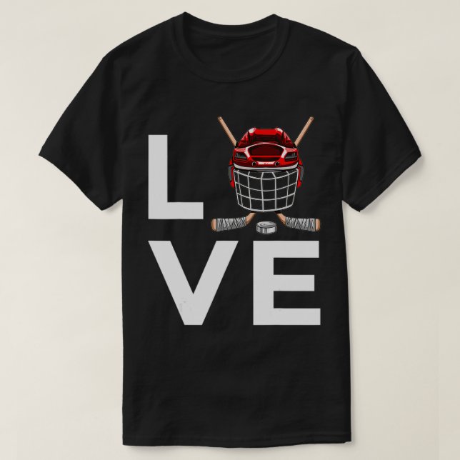 Funny Hockey Ice Hockey Players T Shirt (Design framsida)