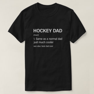 Funny Hockey Pappa Definition Hockey Älskare T Shirt