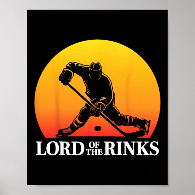 Funny Hockey Player Rink Pun  Poster (Framsidan)