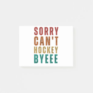 Funny Hockey Post-it Block