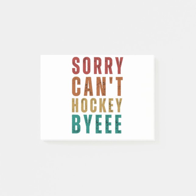 Funny Hockey Post-it Block (Framsida)