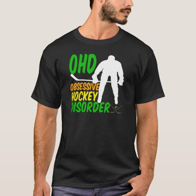 Funny Hockey T Shirt (Framsida)