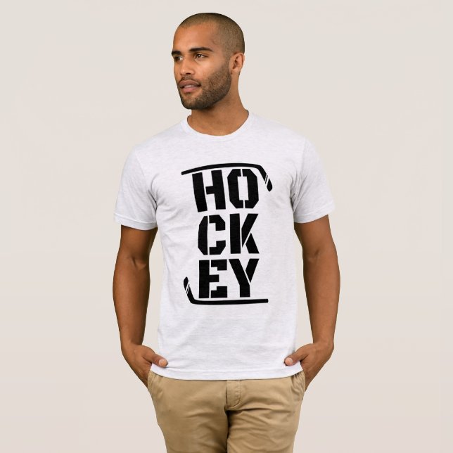 Funny Hockey T-Shirt (Hel framsida)