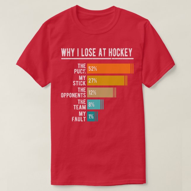 Funny Hockey T Shirt (Design framsida)